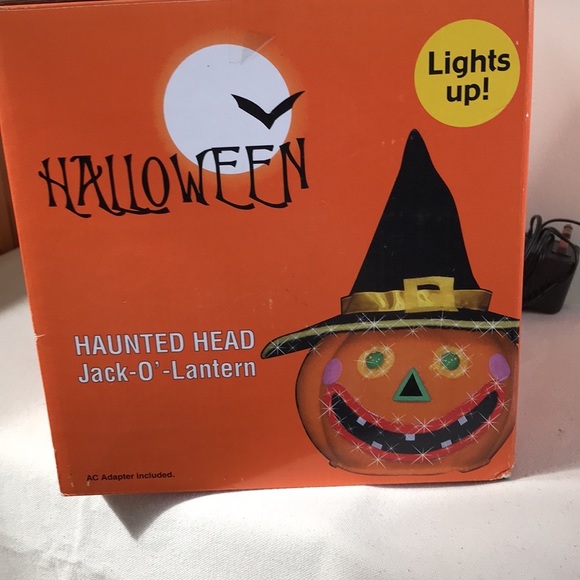 VTG Jack O Lantern Gemmy Michael’s LED light up silly face Witch hat Halloween - Picture 11 of 11